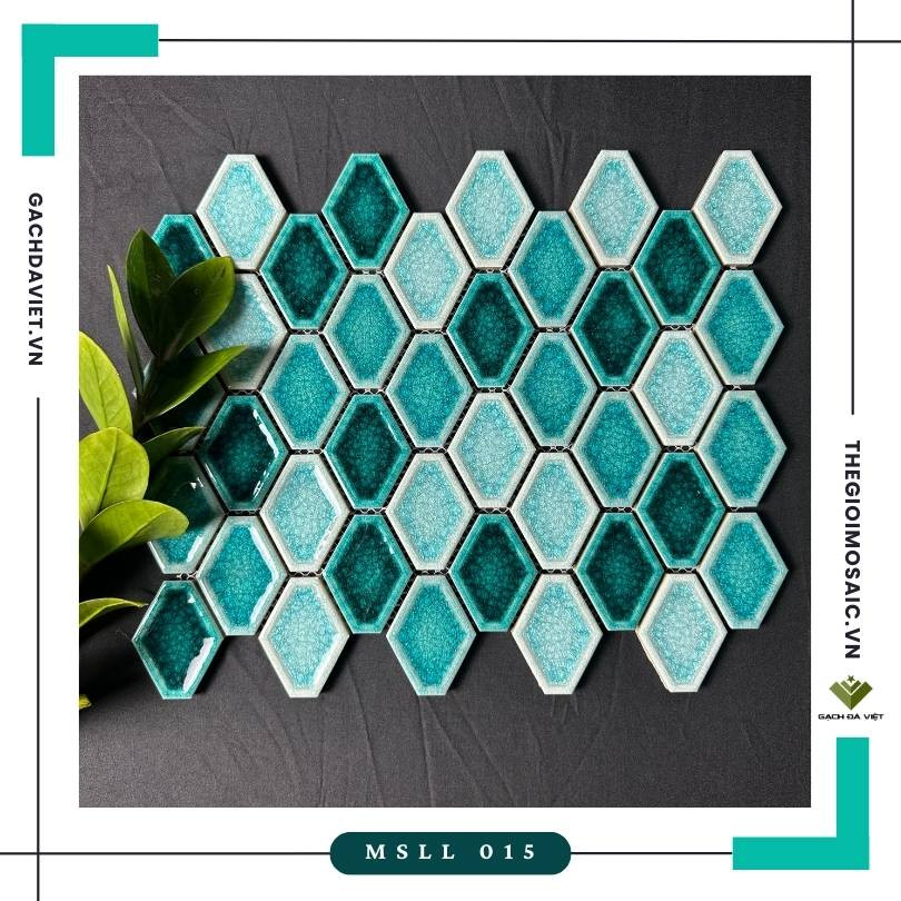 Gạch mosaic lục giác gốm sứ MSLL 015