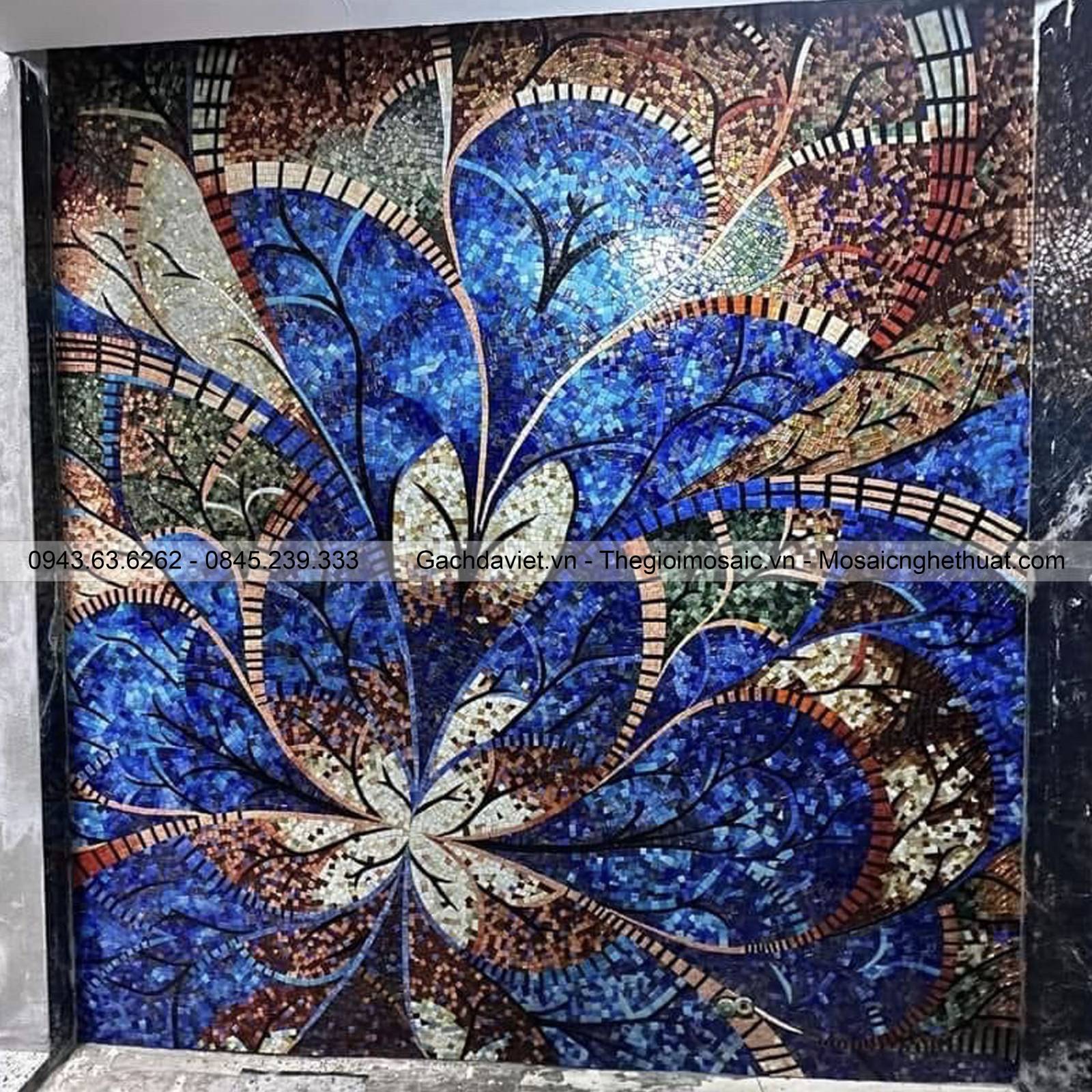 Tranh mosaic nghệ thuật cánh bướm VTMSV-1057