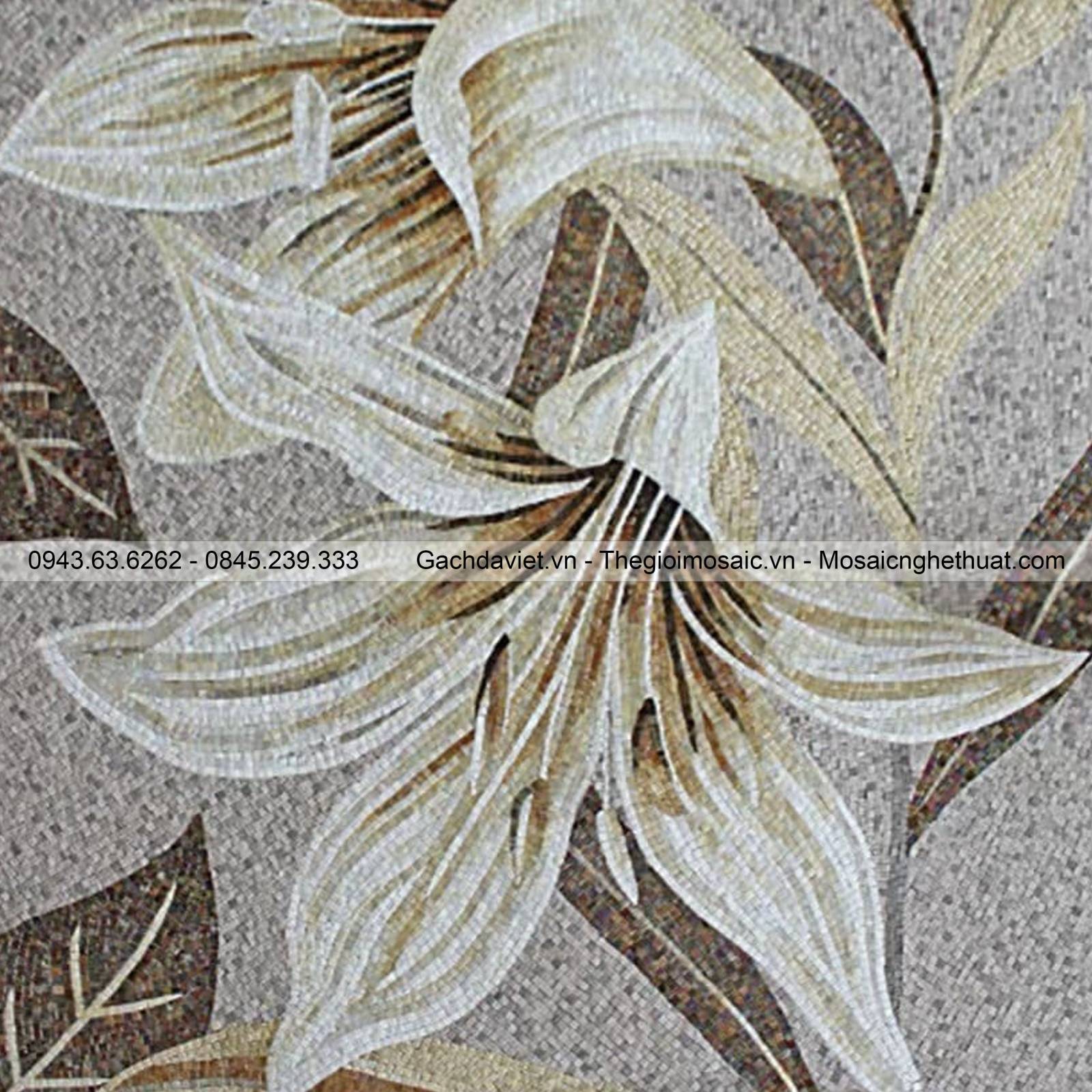 Tranh mosaic nghệ thuật hình hoa loa kèn VTMSH-0054