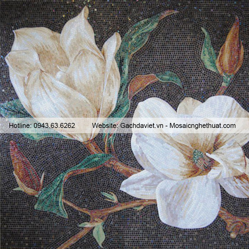 Tranh mosaic hoa VTMSH-0036