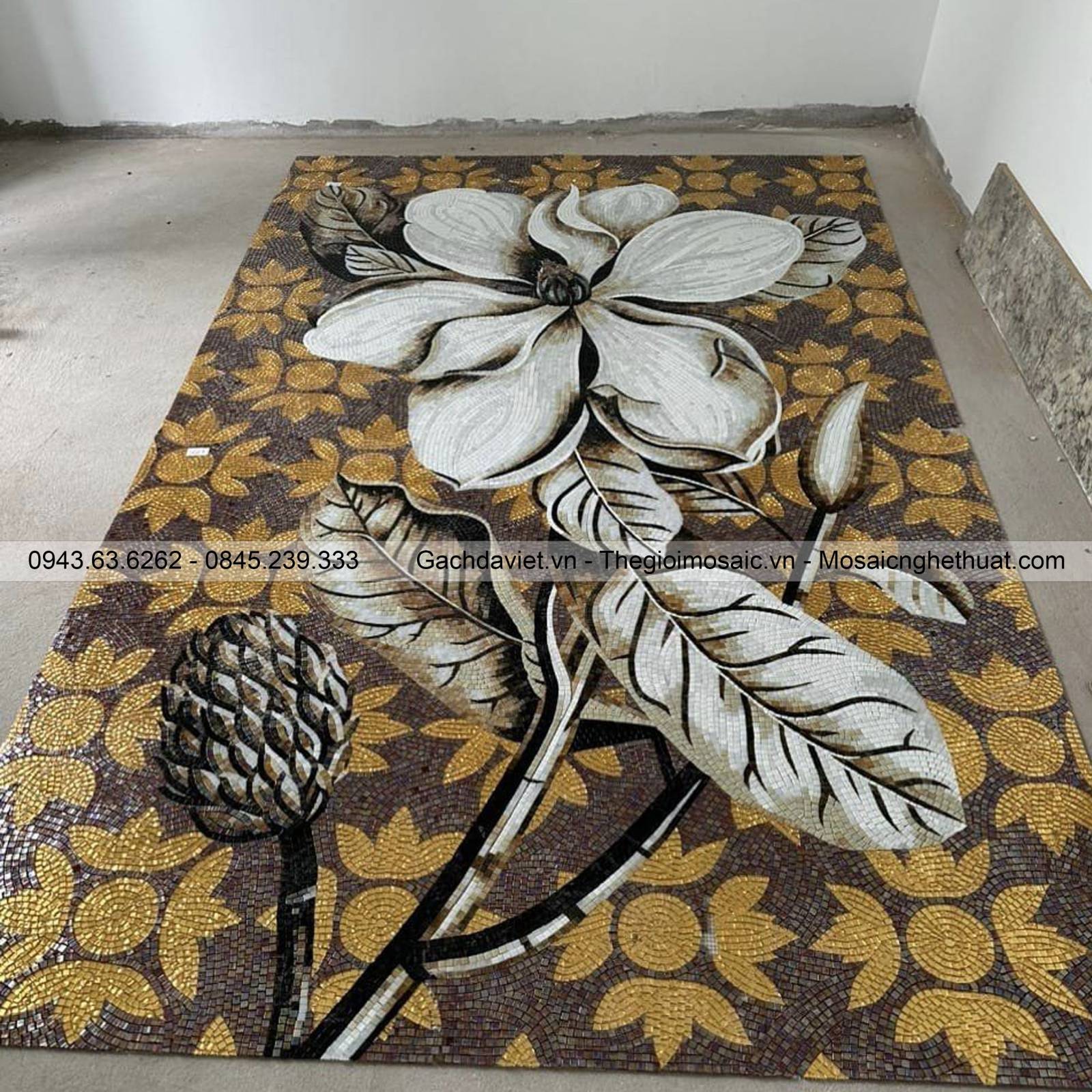 Tranh mosaic nghệ thuật hình hoa VTMSH-0068