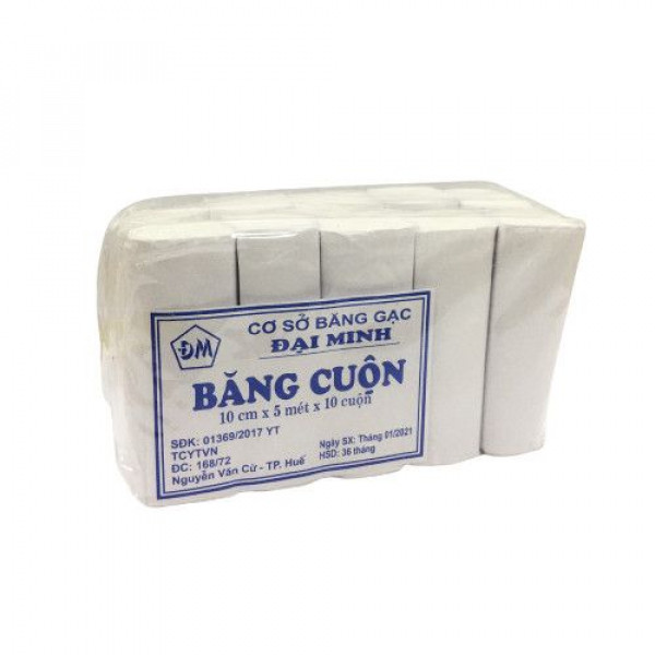 Băng Cuộn To 10Cmx5M _Đại Minh (Bịch/10 Cuộn)