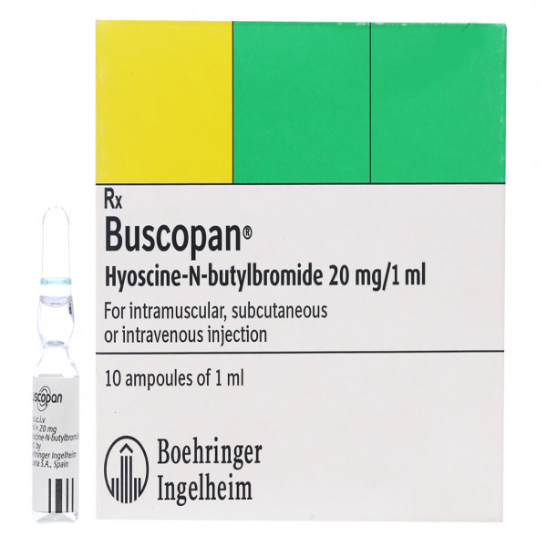 Buscopan 20Mg/1Ml Tiêm Sanofi (H/10Ống)
