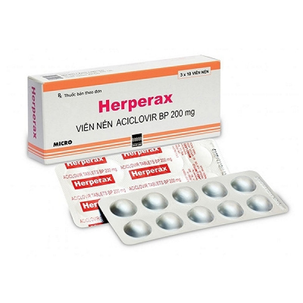 Herperax 200Mg (Acyclovir) _Micro Ấn (H/30V)