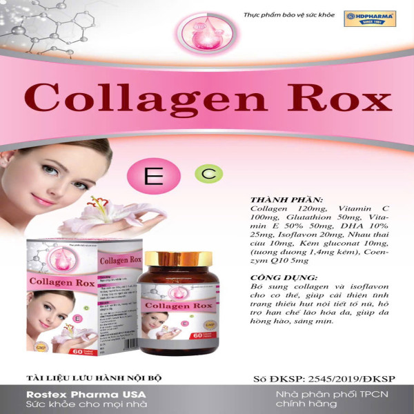 Collagen Rox Hồng Lọ 60 Viên