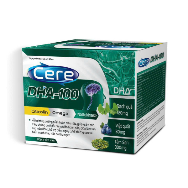 Cere Dha 100 Xanh Ngọc (H/10Vỉ X 10V) hàng điểm