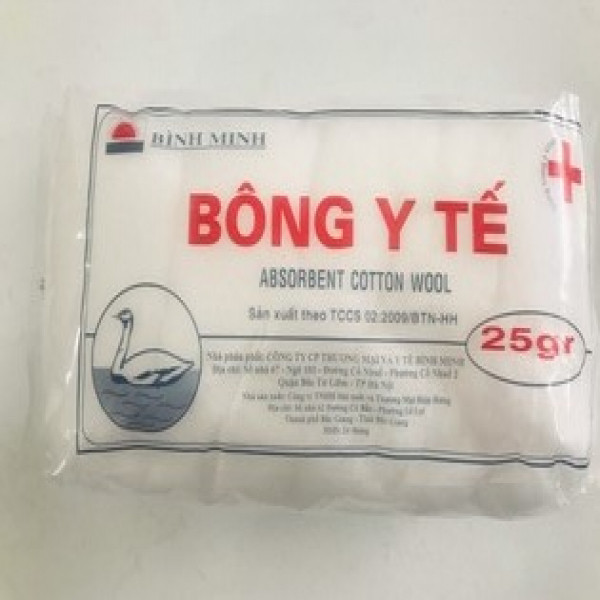 Bông 25G Bình Minh (G/25Gr) gói lẻ