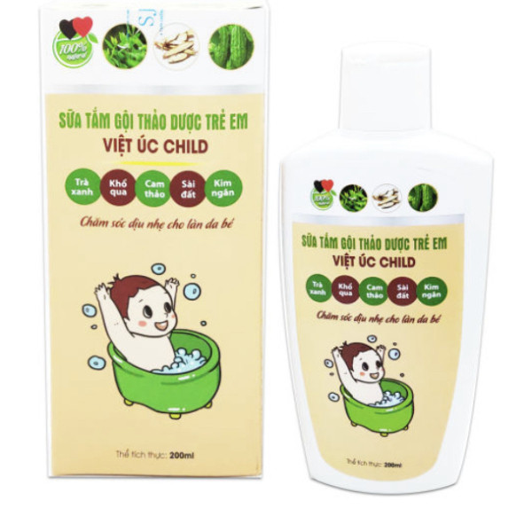 Sữa Tắm Gội Thảo Dược Việt Úc (Lọ/200Ml)