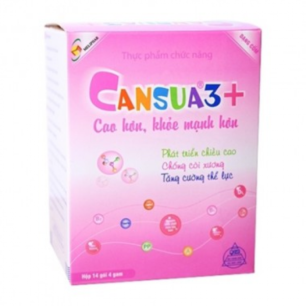 Cốm Cansua 3+ Cao Hơn, Khỏe Mạnh Hơn (H/14G/4Gr)