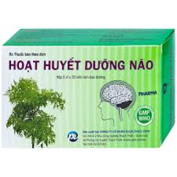Hoạt Huyết Dưỡng Não _Phúc Vinh (Bé) (H/100V) Nén Bao Đường