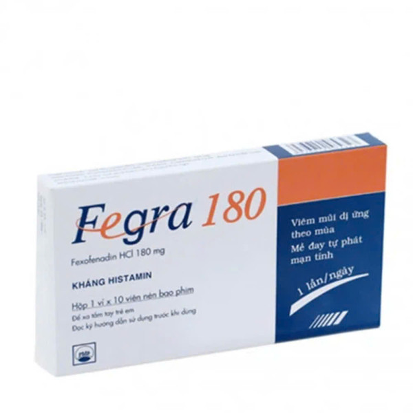 Fegra 180Mg (Fexofenadin) _Phú Yên (H10 Viên)