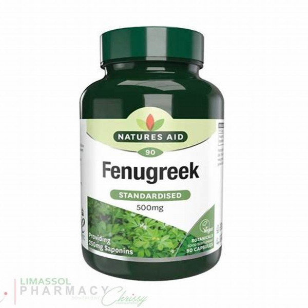 Fenugreek 500Mg Viên Uống Lợi Sữa _Natures Aid Anh (Lọ90V)