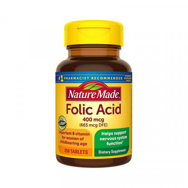 Bổ Máu Folic Acid 400Mcg Nature Made (L250V)