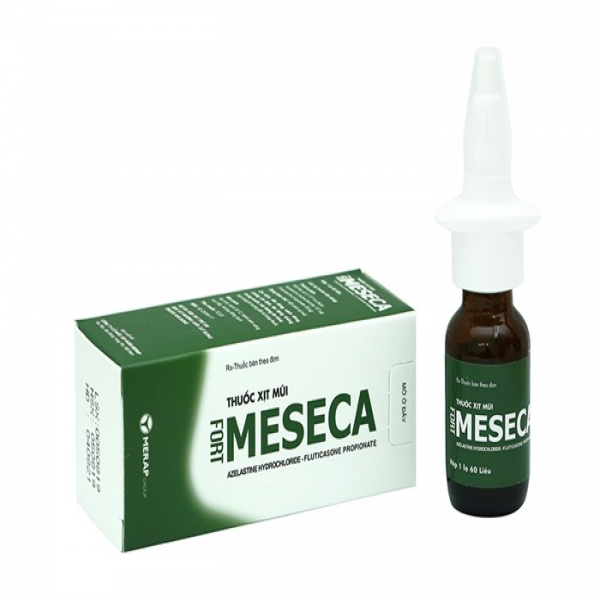 Xịt Mũi Meseca Fort Merap (Chai60 Liều) Xanh