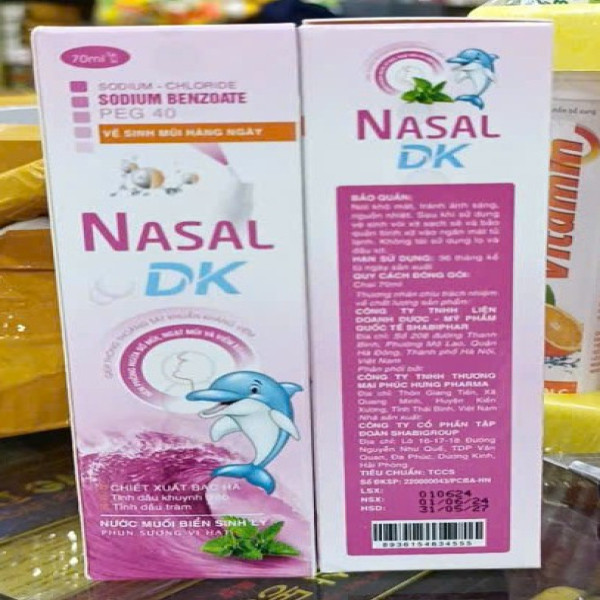 Xịt Muối Biển Nasal Hồng Trẻ Em (Lọ70Ml)