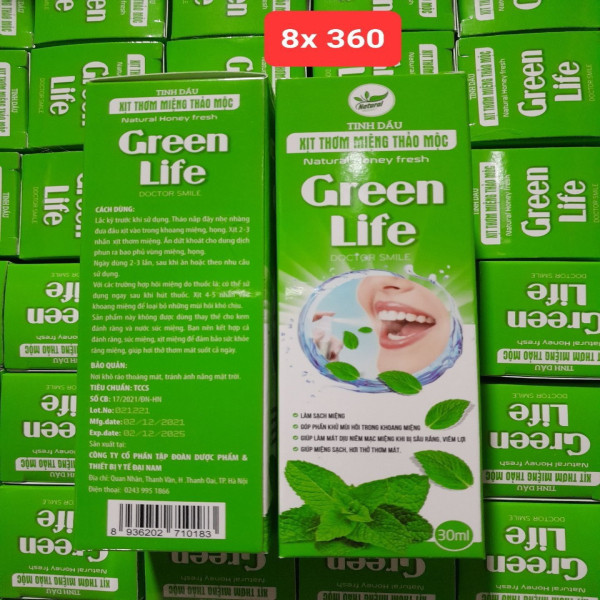 Xịt Thơm Miệng Nhiệt Miệng Green Life (Lọ30Ml)