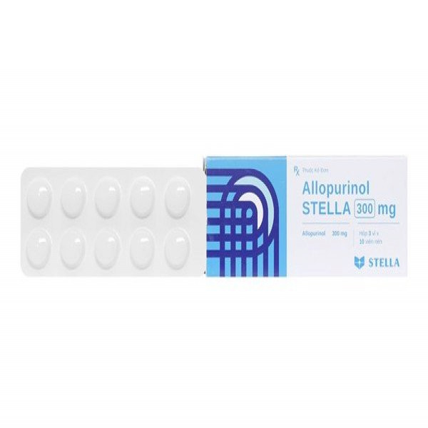 Allopurinol 300 Stella( 3 Vỉ X 10 Viên)
