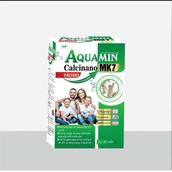 Aquamin Calci Nano Mk7 Gia Đình Ngồi _Xanh Lá (H1 Lọ30V) Yl