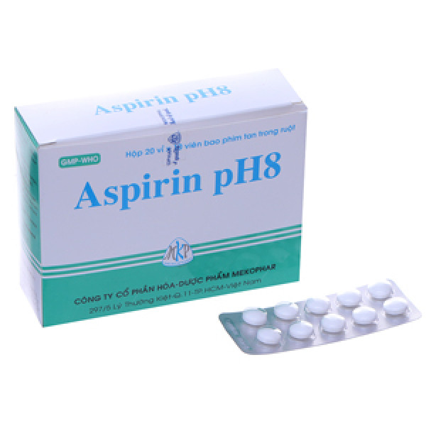 Aspirin Ph8 500Mg Mekophar (20 Vỉ X 10 Viên)