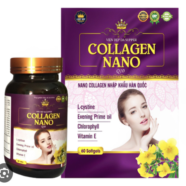 Viên Đẹp Da Collagen Nano _Gỗ Tím (Lọ/60V)