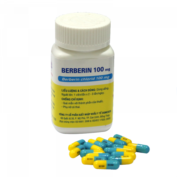 Berberin 100Mg Cap. Domesco (C100V)