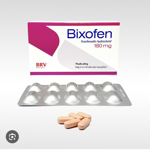 Bixofen 180Mg (Fexofenadin) _Bv Pharma (5 Vỉ X 10 Viên)