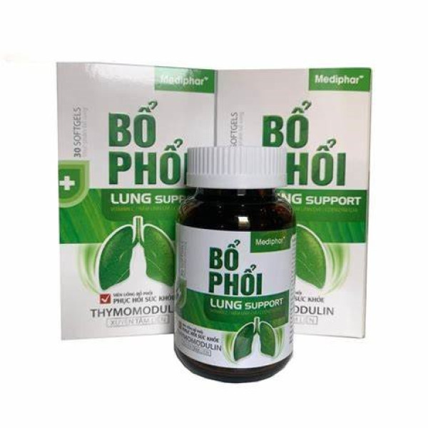 Bổ Phổi Lung Support Xanh Lá _Mediphar (Lọ30V)