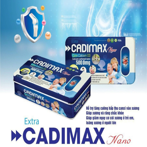Cadimax Calcium Nano D3 K2Mk7 _Hộp Sắt (H60V)