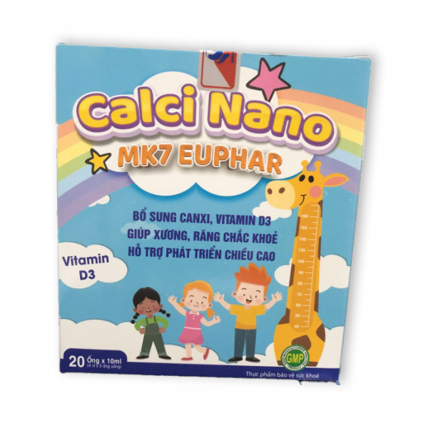Calci Nano Mk7 Euphar (H20 Ống)