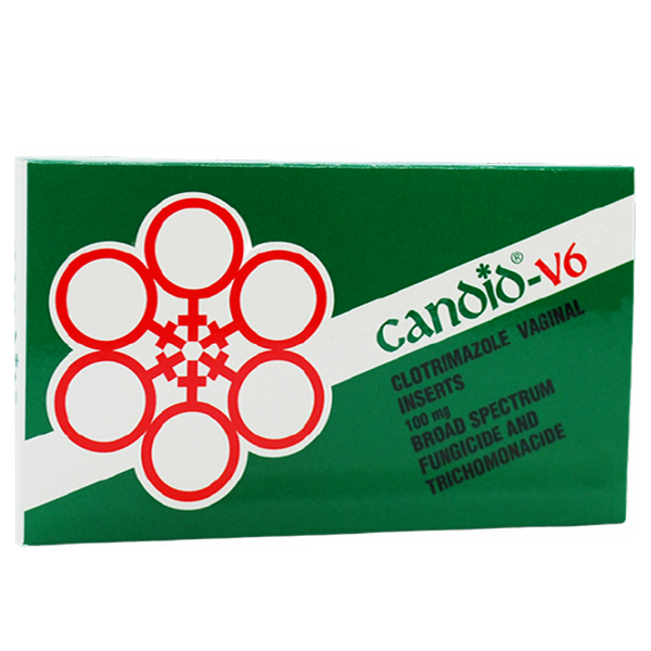 Candid -V6 (Clotrimazol 100Mg) Đặt Pk _Glenmark (H6 Viên)