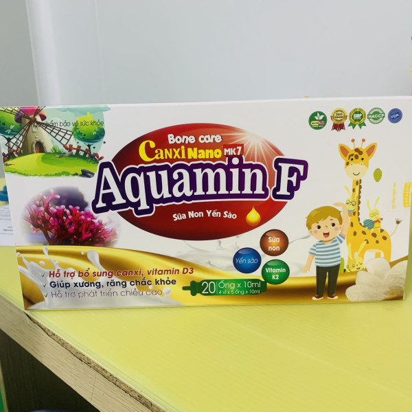 Canxi Nano Aquamin F Dài _Hươu, Bé (Hộp20 Ống) K60H