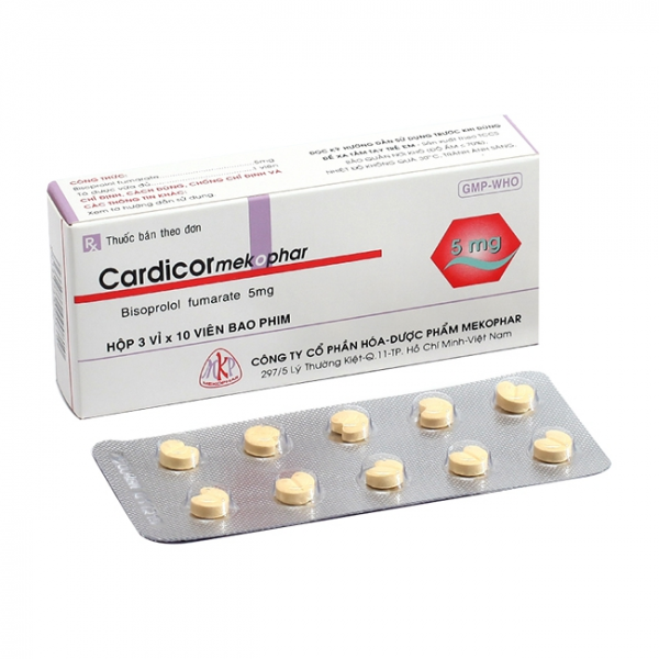 Cardicor Bisoprolol 5Mg Mekophar (H30V)