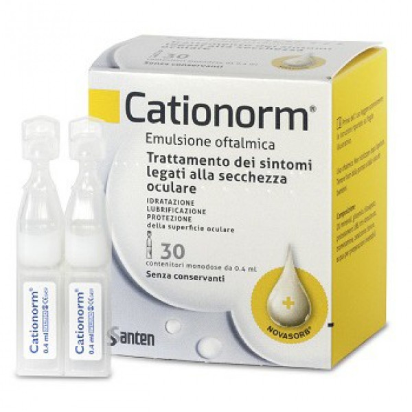 Cationorm Nhỏ Mắt _Santen (H30 Ống0.4Ml)