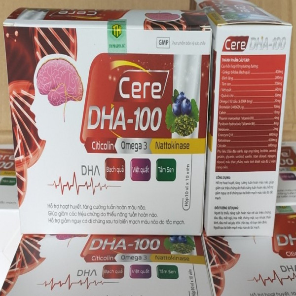 Cere Dha 100 _ Đỏ Việt Quất (Hộp/100V)