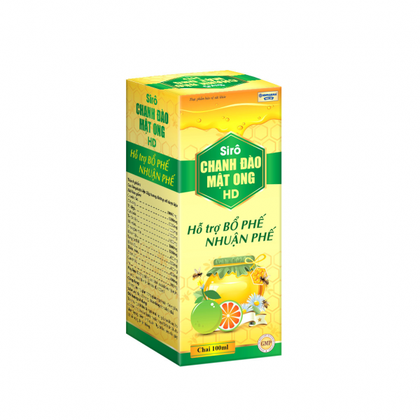 Siro Chanh Đào Mật Ong Hd Pharma (L/100Ml) (Xanh)