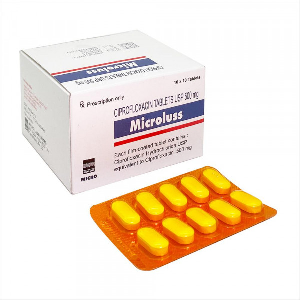 Ciprofloxacin 500Mg - Micro _ Ấn (H100V)