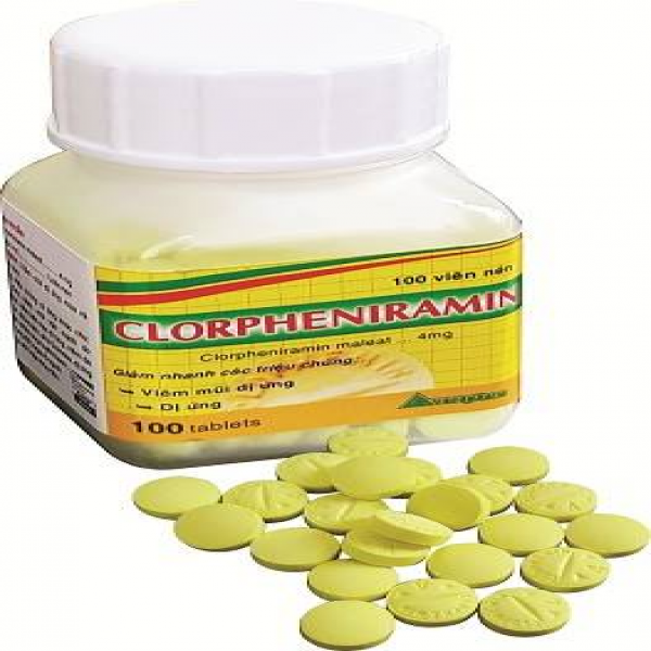 Clorpheniramin 4Mg Nén 1 Lớp Vacopharm (C100V)