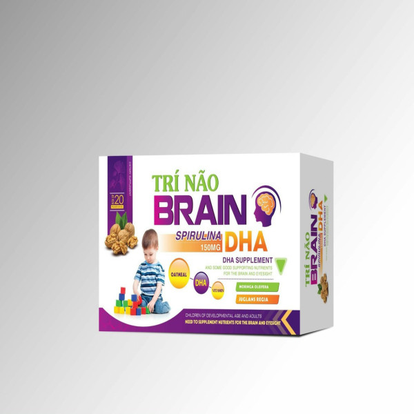 Cốm bổ não- Trí Não Brain Dha _Tím, Akophar (H20 Gói)