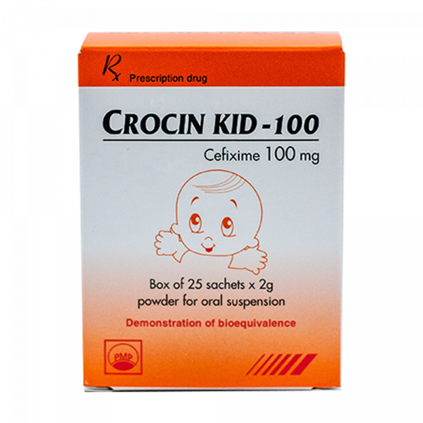 Crocin Kid Cefixim 100Mg Pymepharco (H25Gói2Gr)