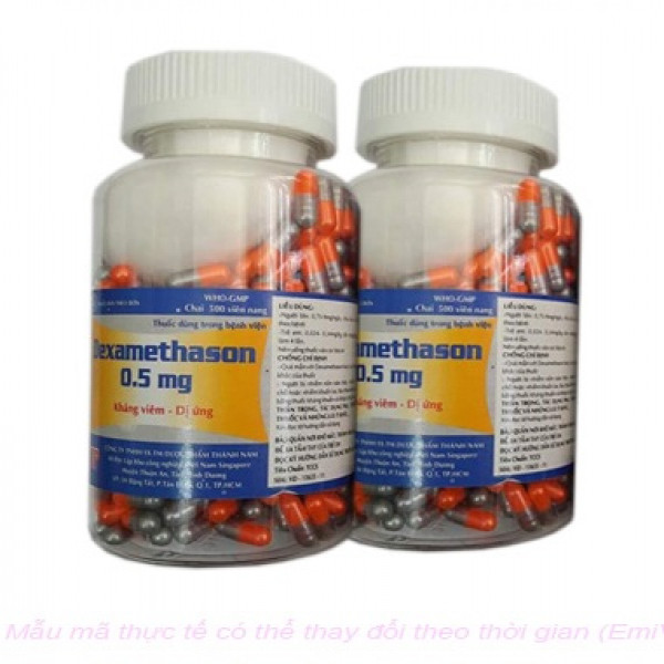 Dexamethasone 0.5G Viên Nhộng Thành Nam (L500V)