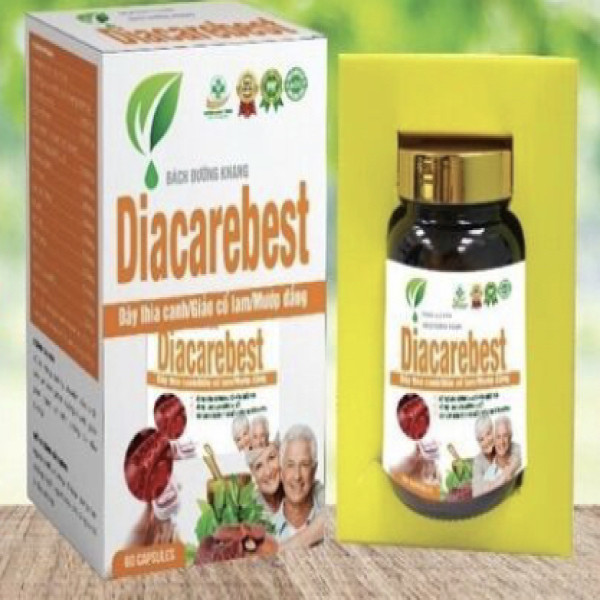Diacarebest Tiểu Đường _ Vàng (Lọ60V)