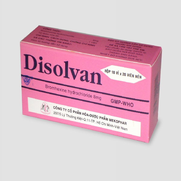 Disolvan 8Mg (Bromhexine) _Mkp (H10 Vỉ X 20Viên)
