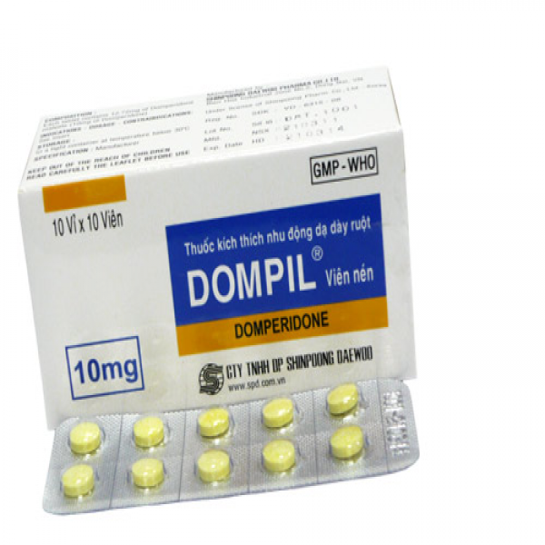 Dompil 10Mg (Domperidon) Nén _Shinpong Daewoo (H100V)