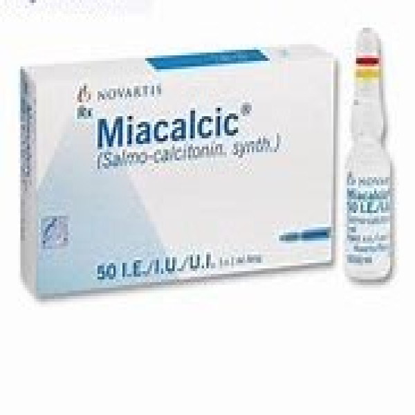Miacalcic (Calcitonin 50Iu) Tiêm _Novartis Thụy Sĩ (H/5 Ống X 1Ml)