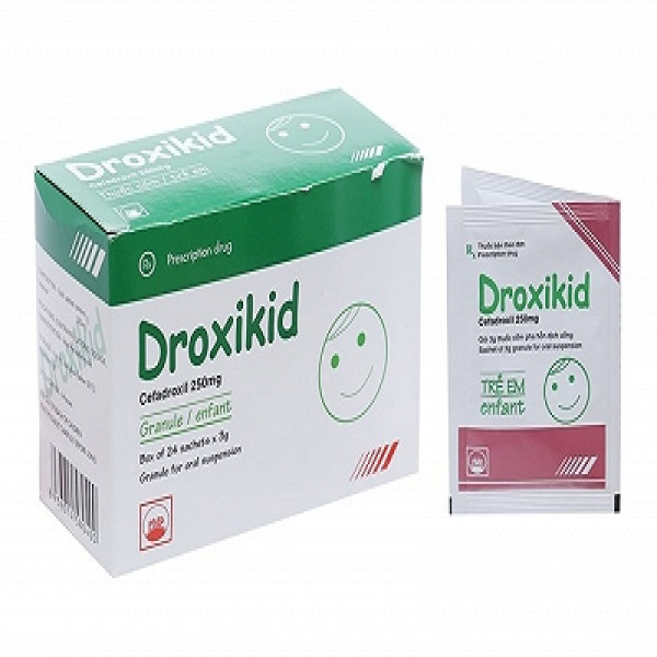 Droxikid Cefadroxil 250Mg (H24Gói3Gr)