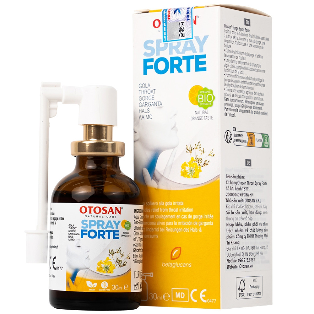 Xịt Họng Otosan Spray Forte (L/30ml)