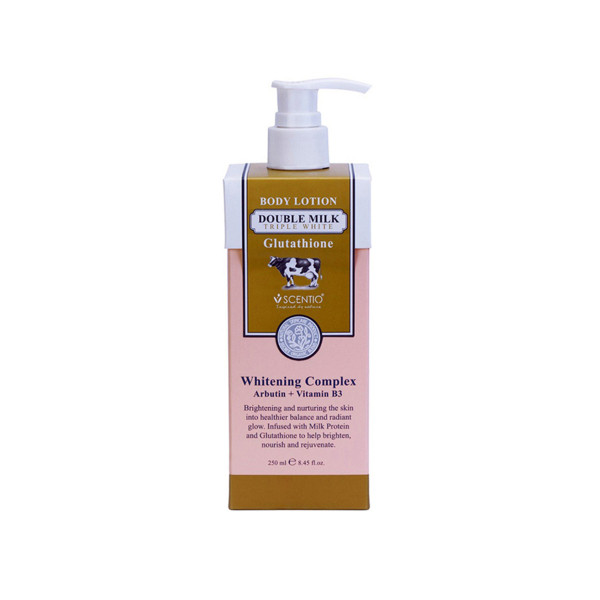 Dưỡng Thể Trắng Da Double Milk Triple White Scentio(C250ML)