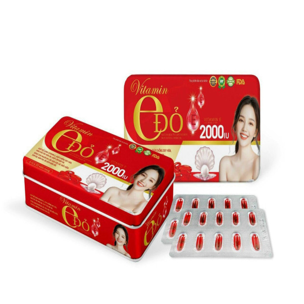 E Đỏ 2000Iu _Hộp Sắt (H6 Vỉ X 10V)