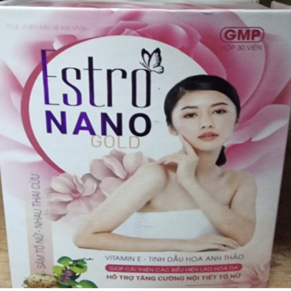 Estro Nano Gold _Gỗ Hồng Viên Uống Nội Tiết, Ako (Lọ/30V) D11.27