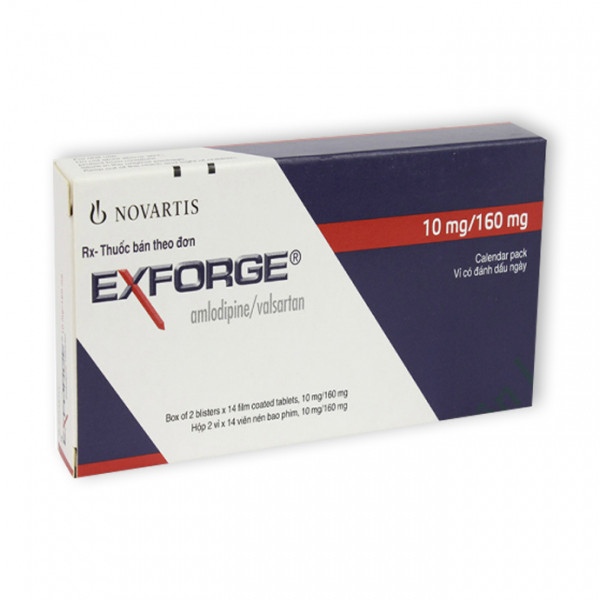 Exforge 10Mg160Mg Novartis (2 Vỉ X 14 Viên) Thuốc Điều Trị Tăng Huyết Áp